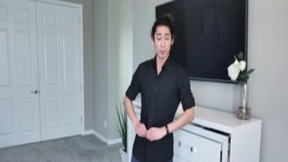 The dad stroked his wifes ass cheeks lovingly, kissing her neck as she moaned into his shoulder