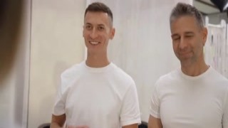 Two guys double penetrating milf nurse