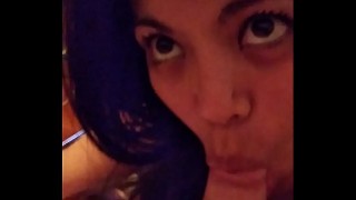 Rowdy fairy displays her tits on camera