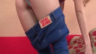 This blonde Ukrainian slut cant get enough of that big, throbbing white cock in her mouth