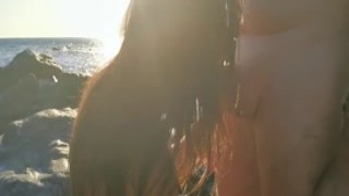 Mrs Robinson - Sex with a Hot Milf by Sunset on Public Beach