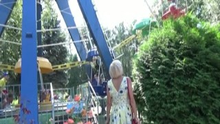 CindyAngel - Pussy flashing and masturbation in a public park