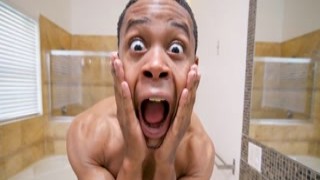 She walks in, she sees me naked, she knows Im hard, she gets on her knees to suck my dick