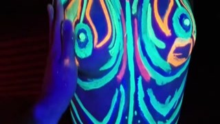 Grustina Nectaria - Fucked the wild slim girl in the UV- light
