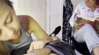 As I slid my thick, long cock into her moist, dripping pussy, she moaned and squirmed beneath me