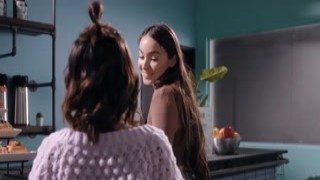 Latin teen licks gfs hairy pussy at work