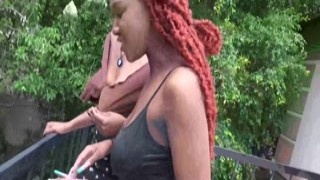 Girlfriend caught cheating invites boyfriend to join hot interracial threesome