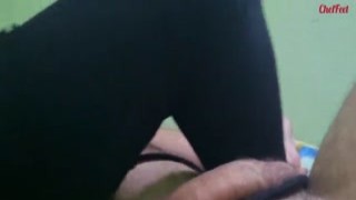 Stepdaddy couldnt believe his eyes when he discovered his stepdaughter pleasuring herself to some filthy porn