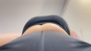 Trisha Moon - Rubbing Pussy Through Spandex Sportswear