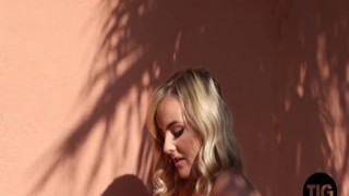 This Is Glamour - Serenity Teasing In White Lingerie