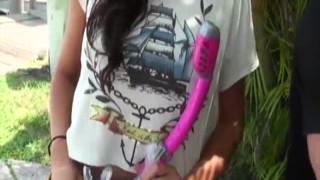 Two horny teens on a boat, the sun beating down upon them as they swim out into the warm water