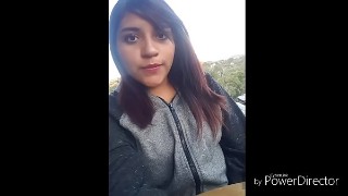 Sextractive college teen Kacie James shows upskirt pussy
