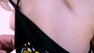 Super Cute Girl with Tiny Body Sucks Cock and Rims