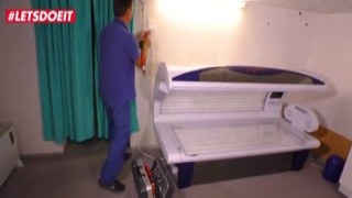 The chubby German housewife couldnt resist the temptation of her neighbors hard cock