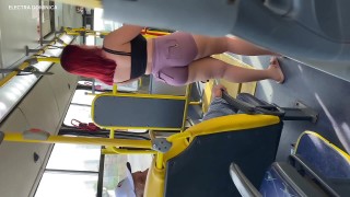 Blonde haired adorable blowlerina Klara rides dick ahead with happiness