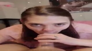 She eagerly gave him a messy blowjob, slobbering all over his cock, before climbing on top of him and riding him like shed never ride anything before