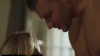 The hot blonde MILF, whose long, lustrous hair cascaded down her back like a golden waterfall, turned around and dropped the towel that she had been holding in front of her pussy