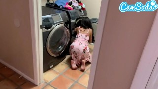 fucked my step-sister while doing laundry