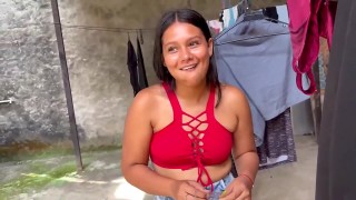 Charming Japanese slut Kanon Hanai offers a hot blowjob to two men