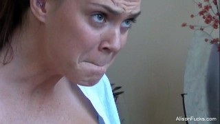 Booty and hot brunette tramp gets butt fucked in doggy pose rough
