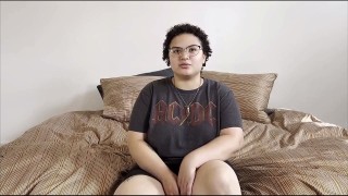 casting curvy busty shy newbie with amazing curves gets cast in first porn