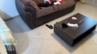 Enni Roud - Caught Step Sister Jerking Off And Helped Her First Sex