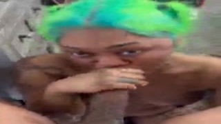 She was a ghetto ass with a big fat ass and a tight pussy that loved to suck cock, and she could deepthroat like a fucking champ