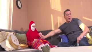 Hard cock instead of cleaning