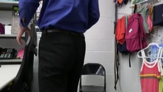 Tattooed stripper fucked to avoid cops