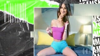 She wore a tight t-shirt and sweatpants, showing off her toned legs and firm ass