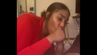 Thirsting blonde teen with pigtails presents stout BJ to ruthless flashy guy