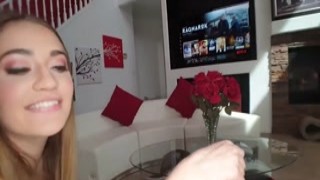 Sera Ryder - Step Sisters Panties Get Wet While Wrestling Over Remote Control