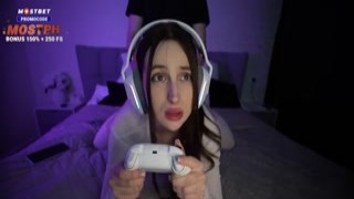 Anny Walker - Gamers Stepsister Sucks Dick and Rides