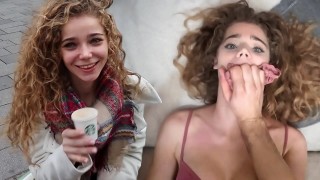 Eye capturing light haired abbes performs tough lesbian fuck