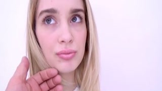 Blonde 18 Girl with Braces gets Fucked