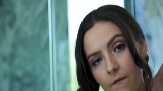 Petite Serena Hill throat fucked by bbc