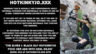 the elves i black elf hotkinkyjo fuck her ass with xxxl seahorse dildo at the castle