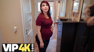 Red haired floozie Dominica Phoenix az obtains double passed through and covered in sperm