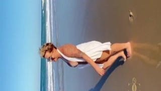 We sneaked off to the beach for some hot sex, my naked body pressed against his, feeling his hard cock thrusting inside me with every powerful thrust