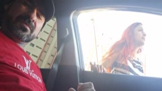 I pulled my big, hard cock out of my pants as the little slut walked past me, and asked her for directions