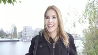 GERMAN SCOUT - Deep Anal Sex Casting for Skinny Colombian Teen Ashley Ross at Pick Up