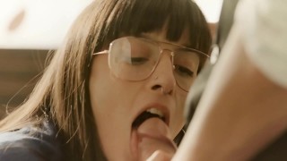 Brunette with adorable boobs Richelle Ryan gets her twat fucked from behind