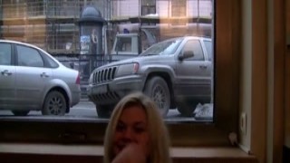 She couldnt help but flash her ass in public while her boyfriend was filming, her hot pussy getting wet as she teased the crowd