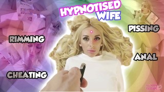 Tattooed blonde usage dildo toy to punish one wonderful looking brunette