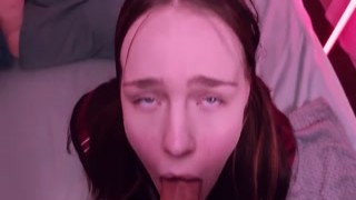 Aqua_Ri - Schoolgirl Swallows Cock With Pleasure