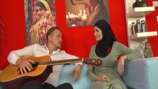 Shes better at holding a dick than a guitar