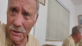 Glenn was working in the garden when he noticed his neighbor, Mandy, peering over the fence