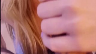 Bosomy whorish blond bomshell obtains double group hammered