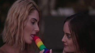 X-Art - Kendall Rae And Lolita Rainbow Dildo Lesbian Or