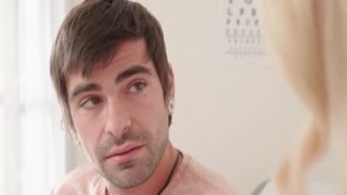 Busty milf doctor giving patient blowjob 2